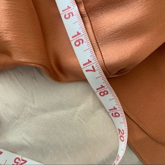 Zac Posen Open Back Evening Gown SZ 12 NWOT Copper Caramel Mermaid Flutter - Picture 8 of 11